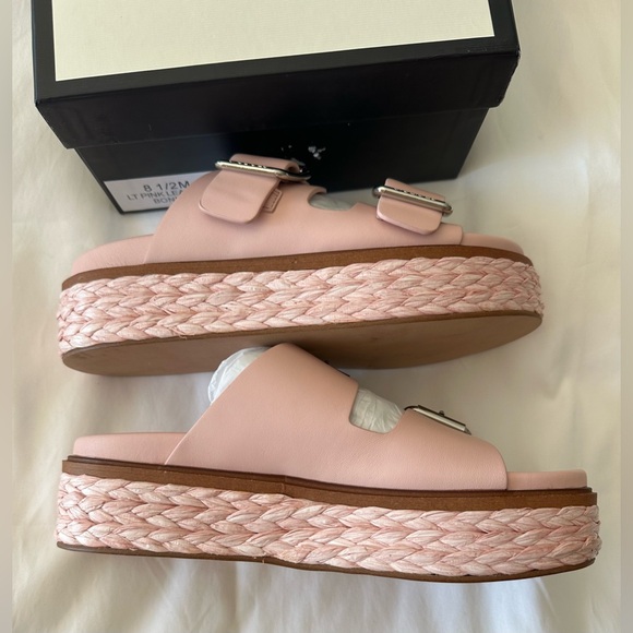 NWT J/SLIDES BONNIE Light Pink Leather Sandal New with box 8.5 - Picture 8 of 14